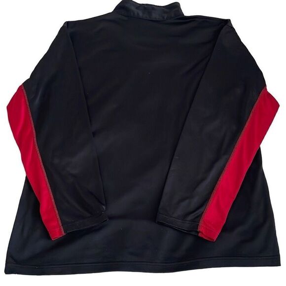 EUC NFL SF 49ers Black Red Mock Turtle 1/2 Zip Long Sleeve Top/Jacket - XLT (Tal - Picture 6 of 7